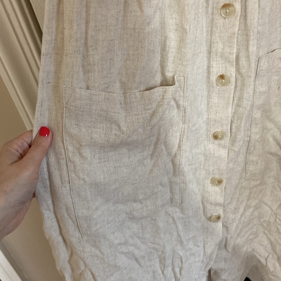 Pocket front linen dress - Picture 3 of 5